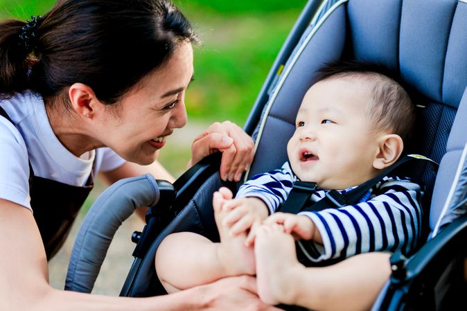 ベビーカー 人気 泣く 4 ヶ月