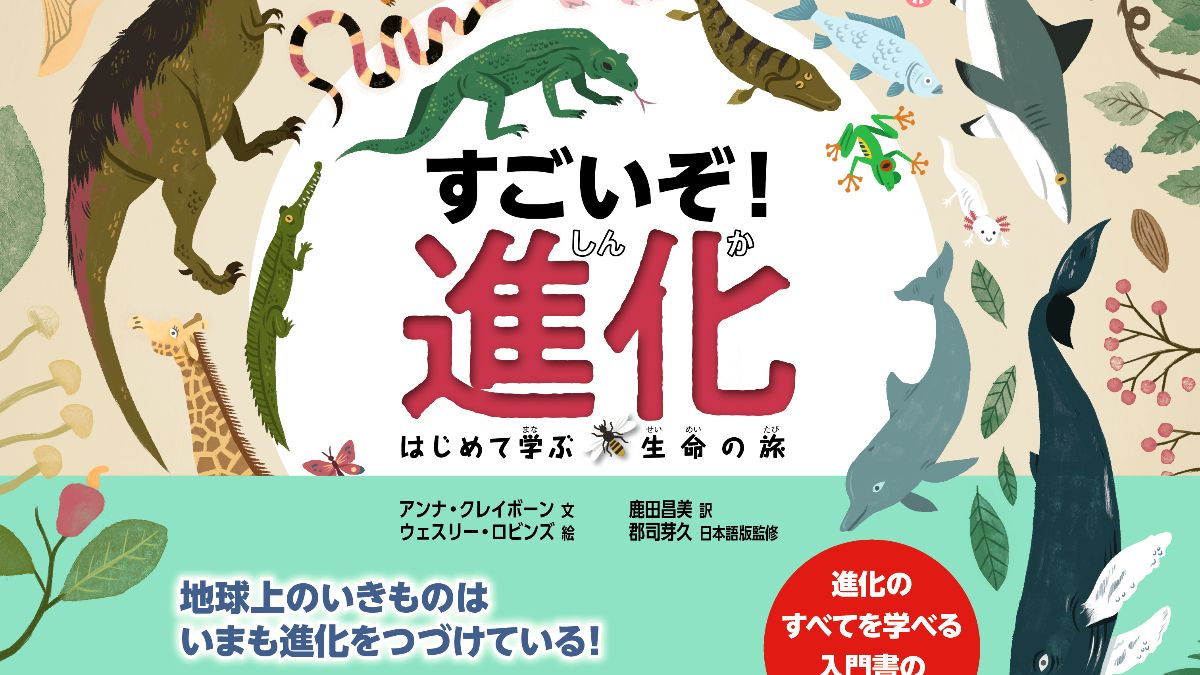 さまざまな切り口で進化を解説！科学絵本「すごいぞ！進化 はじめて