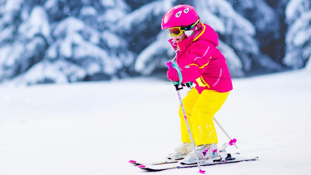 子どもが学校で数回使用 クロスカントリースキーセット