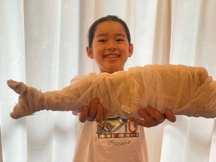 イナダでミイラを作る田中環子