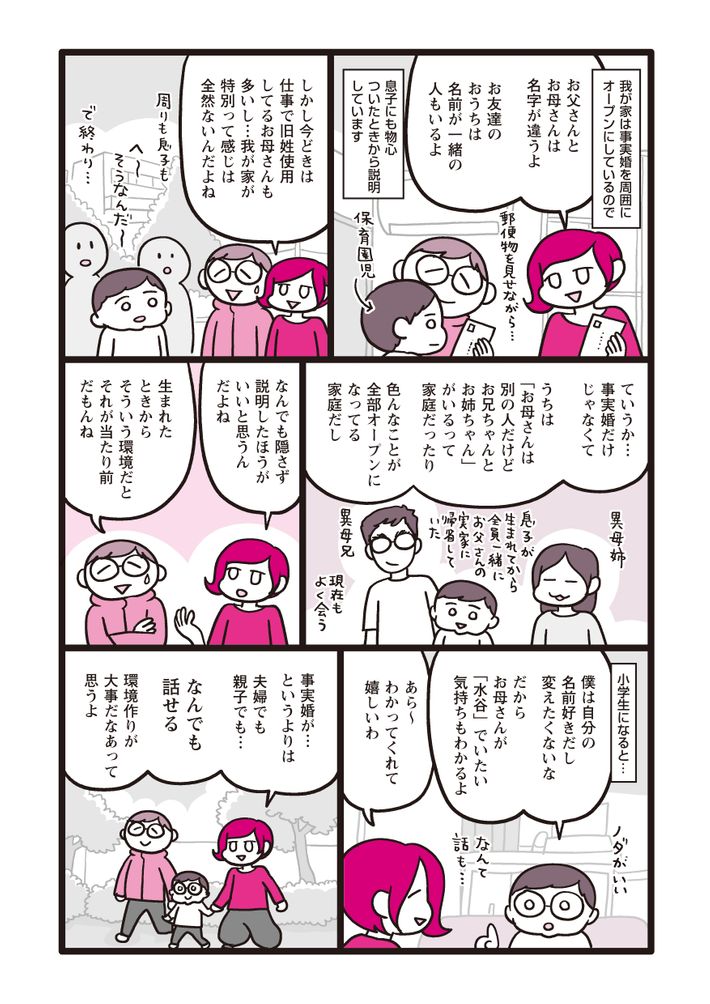 水谷さるころ,事実婚,夫婦別姓