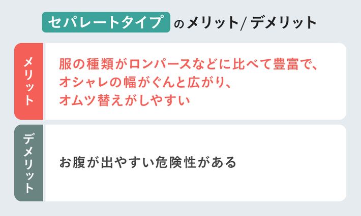 セパレートタイプのメリット/デメリット