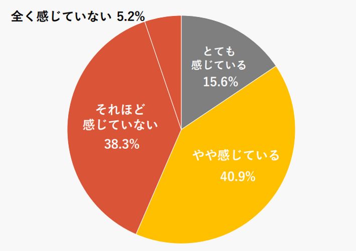 習い事の費用の負担感
