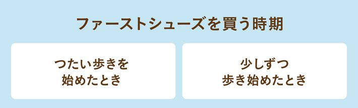 ファーストシューズを買う時期